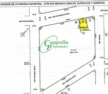 Terreno en venta – Jose Hernandez y Zapiola